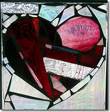 stained glass heart