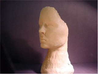 Sculpture of persons face